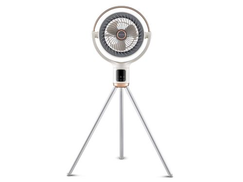 Ventilador Morphy Richards color blanco con inteligencia artificial y control remoto