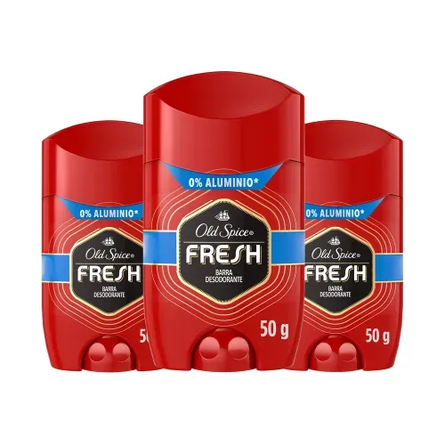 Barra Desodorante Old Spice Fresh 50 g X 3 Unidades