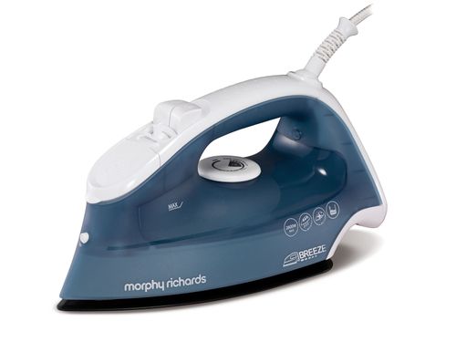 Plancha Morphy Richards azul 1,700 watts y suela cerámica