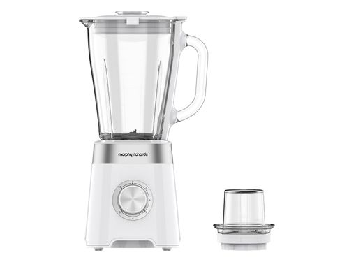 Licuadora Morphy Richards blanca con accesorio para triturar 350 watts de potencia