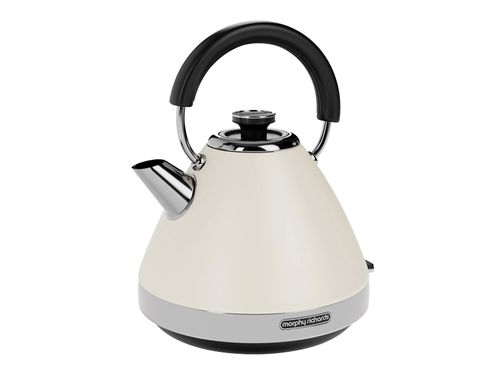 Hervidor eléctrico Morphy Richards piramidal crema para 1.5 litros