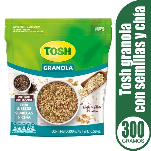 Granola Tosh Con Semillas y Chía - 300 g