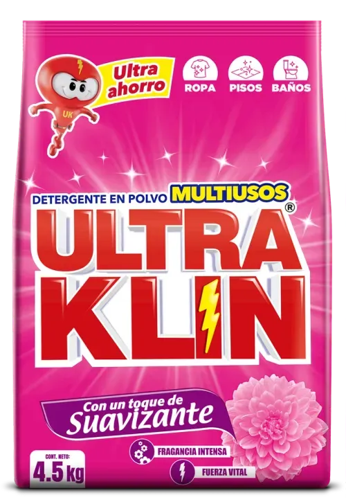 Detergente En Polvo Ultraklin Fuerza Vital - 4500g
