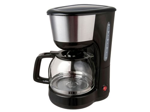 Cafetera Morphy Richards negra de 10 tazas con jarra de vidrio