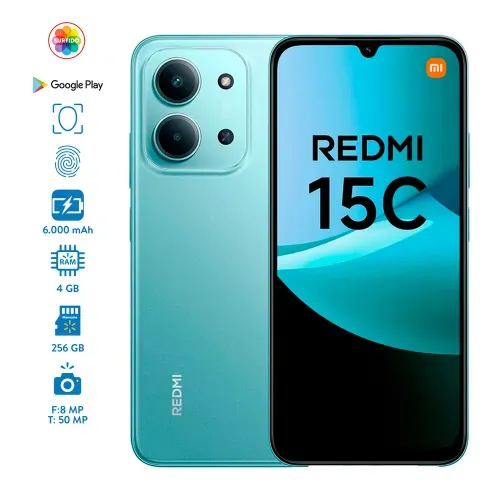 Celular Xiaomi Redmi 15C 4GB RAM 256GB Almacenamiento