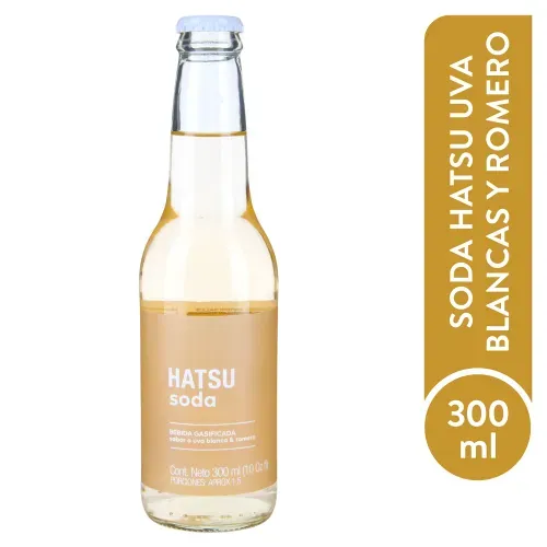 Soda Hatsu Uva Blanca Y Romero - 300ml