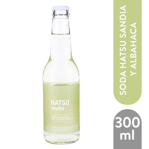 Soda Hatsu Sandia Y Albahaca 300Ml