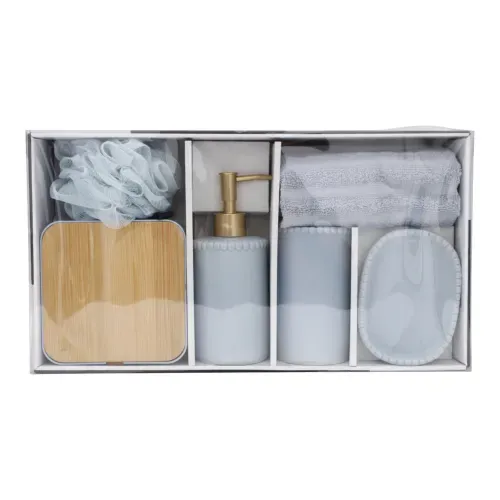 Accesorios Para Baño Hometrends Set De 6 Accesorios De Bano
