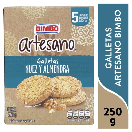 Galleta Artesan Bimbo Nuez Almendr 250 g