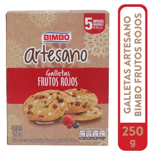 Galleta Artesano Bimbo Fruts Rojos 250 g
