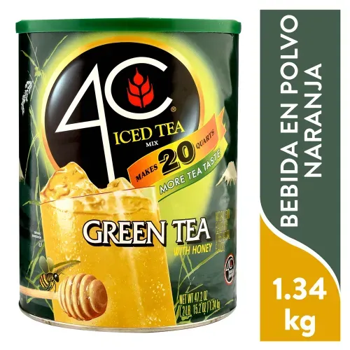 Bebida 4C en polvo iced mix green lata - 1.34 kg