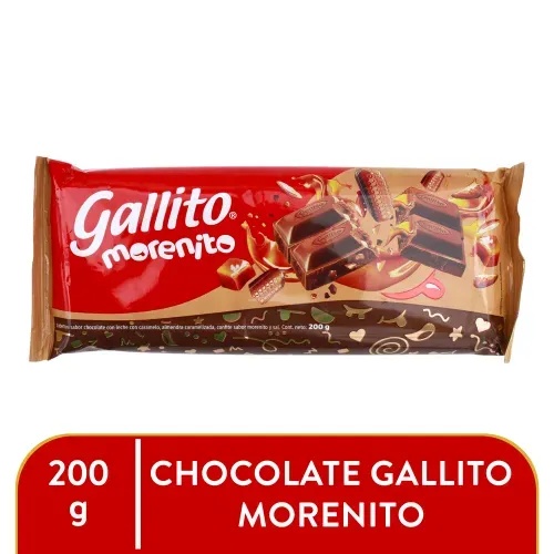 Chocolate Gallito Morenito Almendras Caramelizadas - 200g
