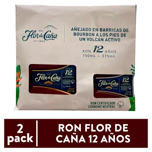 Flor De Cana 12 Anos Pack 1125 ml