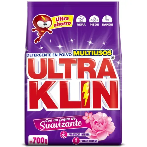 Detergente Ultraklin Fuerza Intensa en polvo - 700 g