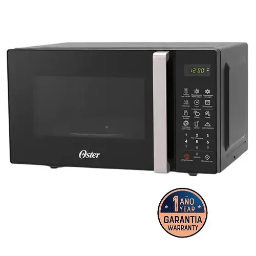 Microondas Oster negro de 7 pies cúbicos con capacidad de 20 L