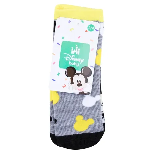 Calcetin Disney Mickey Bebe 2 A 4 3Pk