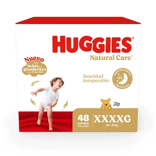 Pañales Huggies Natural Care Etapa 7/XXXXG - 48 Unidades