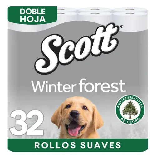 Papel Higiénico Scott Winter Forest Doble Hoja - 32 Rollos