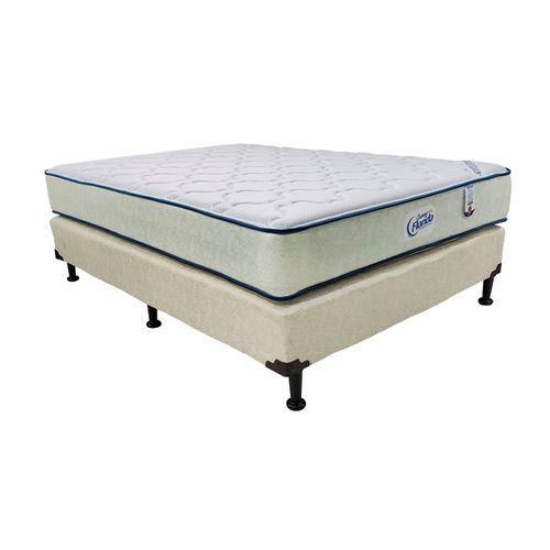 Colchón Cama Florida + base King Optima 2 en 1