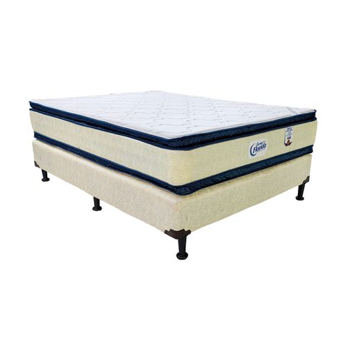 Colchón + base Cama Florida king doble pillow