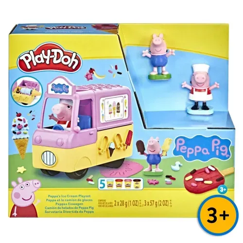 Set de plastilina Play Doh camion de helados peppa pig