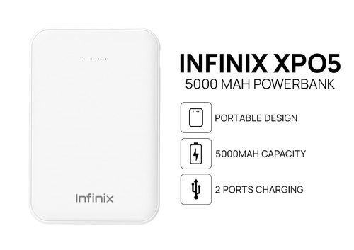 Batería Infinix power bank color blanco