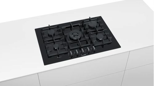 Cooktop Bosch a gas vidrio templado 75cm Serie 6