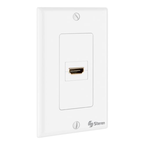 Placa de pared Steren con conector HDMI hembra jack 200-255