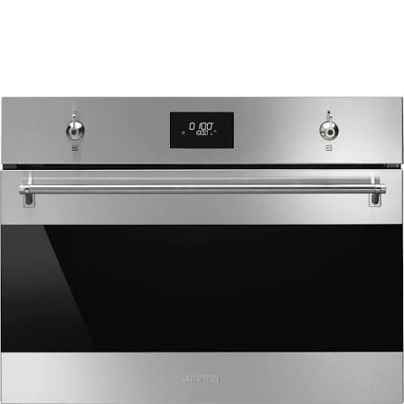 Horno Smeg microondas con grill 24" Serie clásica acero inoxidable