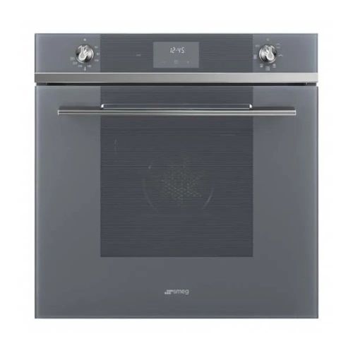 Horno eléctrico Smeg 24" serie linea silver glass