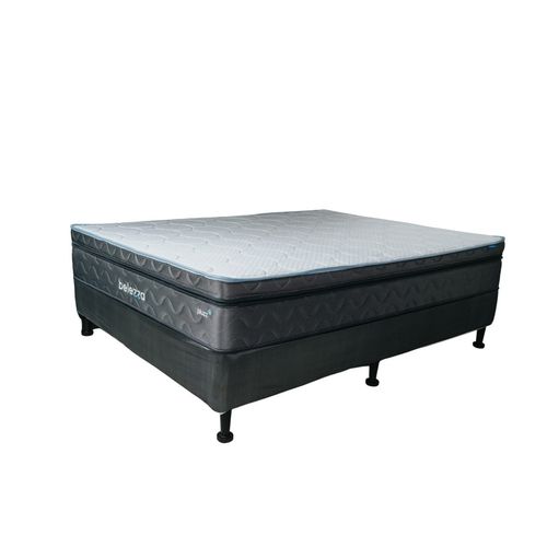 Cama Belezza Matrimonial pluzz tela freeze y memory foam gel