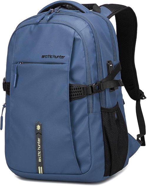 Mochila Estudiantil para Laptop y Tablet Urban Hunter azul - 15.6"
