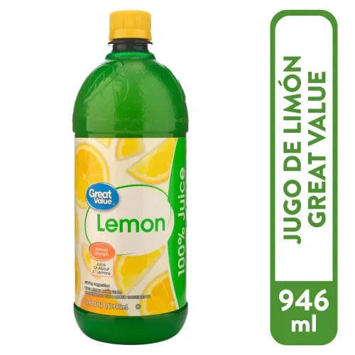 Jugo Great Value De Limón - 946 ml