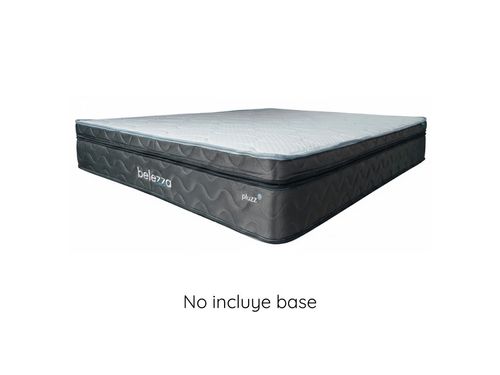 Colchón Queen Pluzz Belezza Tela Freeze y Memory Foam Gel