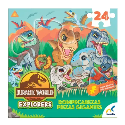 Juego de mesa Noverlty rompezabeza jurassic world piezas gigantes - 24 Pzas