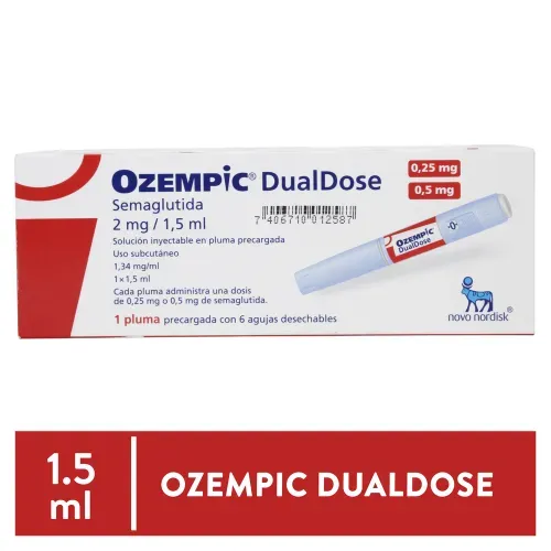 Ozempic Dua Px Adult Con Diabe T2 1.5 ml