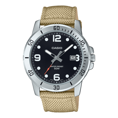 Reloj Casio de caballero banda de tela modelo MTP-VD01C-5BVCF