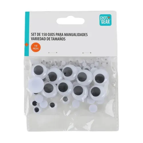 Ojos Pen + Gear para manualidades - 150 Pzas