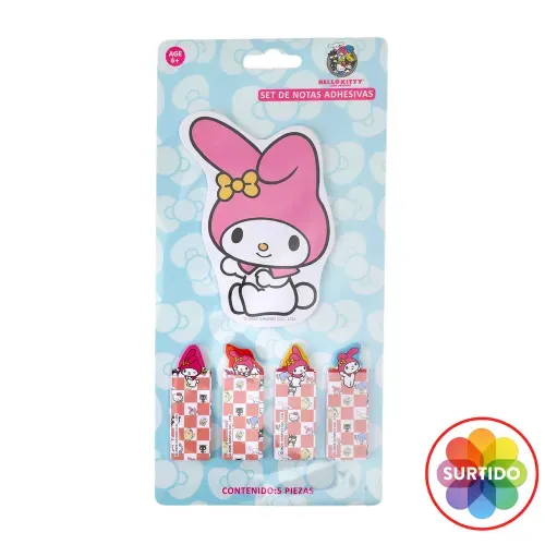 Notas adhesivas Hello Kitty diseño surtido - 5 Pzas