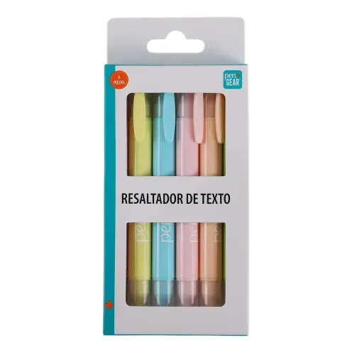 Resaltadores Pen + Gear colores pastel no tóxicos - 6 Pzas
