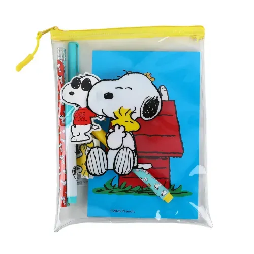 Snoopy Set De Libreta Y Accesorios
