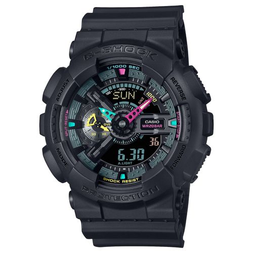 Reloj G-Shock Pulsera de Resina para Caballero Doble Hora modelo GA-110MF-1A