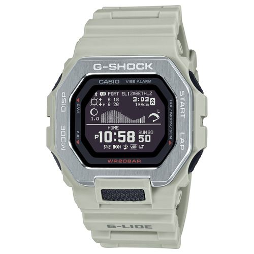 Reloj G-Shock G-Lide para Caballero Pulsera de Caucho con Bluetooth modelo GBX-100-8