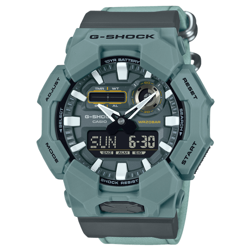 Reloj G-Shock de hombre correa de tela 10 años de batería modelo GA-010CE-2A