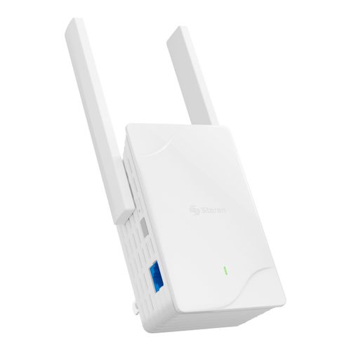 Repetidor Steren Wi-Fi 6 AX1500 2.4 5 GHz 90 m de cobertura COM-8400+