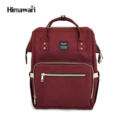 Mochila y pañalera Himawari modelo 1209 wine