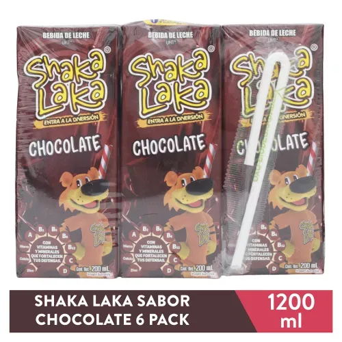 Shaka Laka 6pack Sabor Chocolate 200 Ml