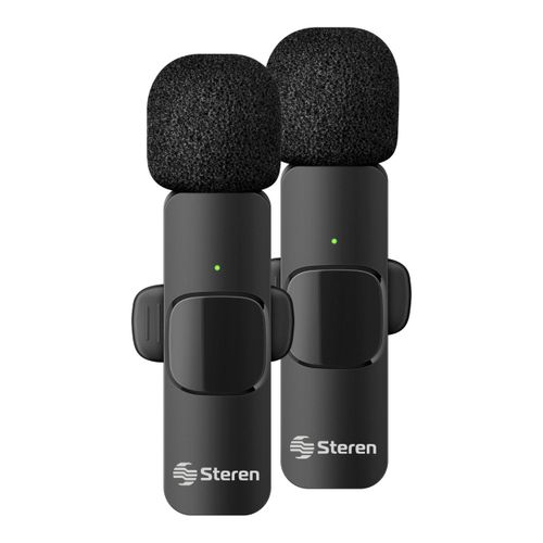 Micrófonos inalámbricos de solapa USB / USB C / Lightning, 20 m de alcance MIC-9010