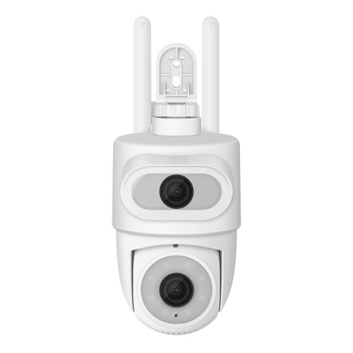 Cámara de seguridad Steren Wi-Fi de doble lente 2 Mpx + 2 Mpx robotizada tipo domo para exterior CCTV-632