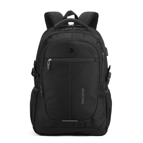 Mochila Aoking escolar para hombre modelo SN97095 negro